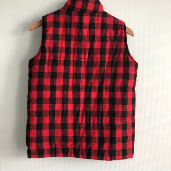 Red and Black Plaid Vest - Picture 5 of 6